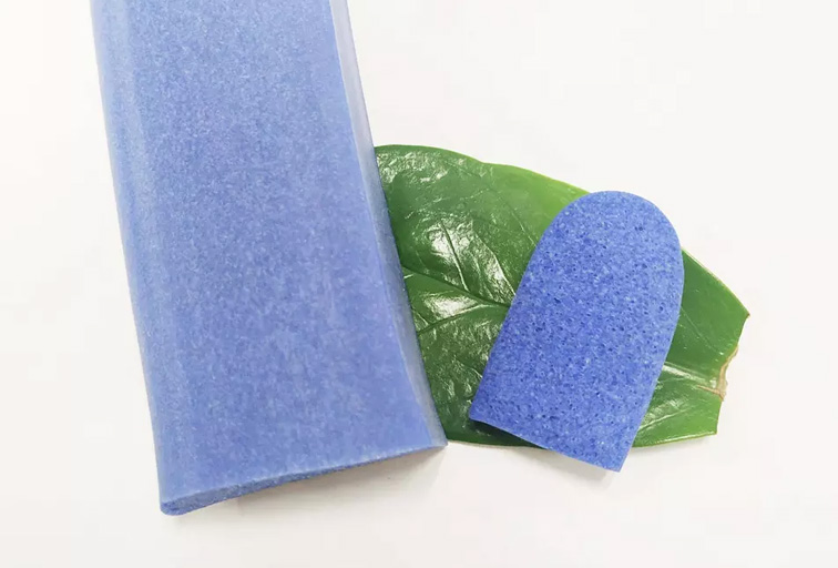 Blue color D shape Silicone sponge strip profiling for oven door seal