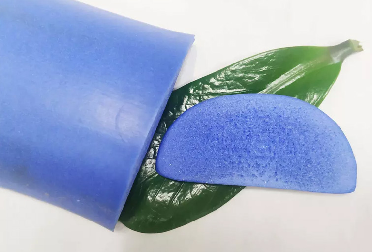 D shape blue color heat resistant silicone rubber string gasket